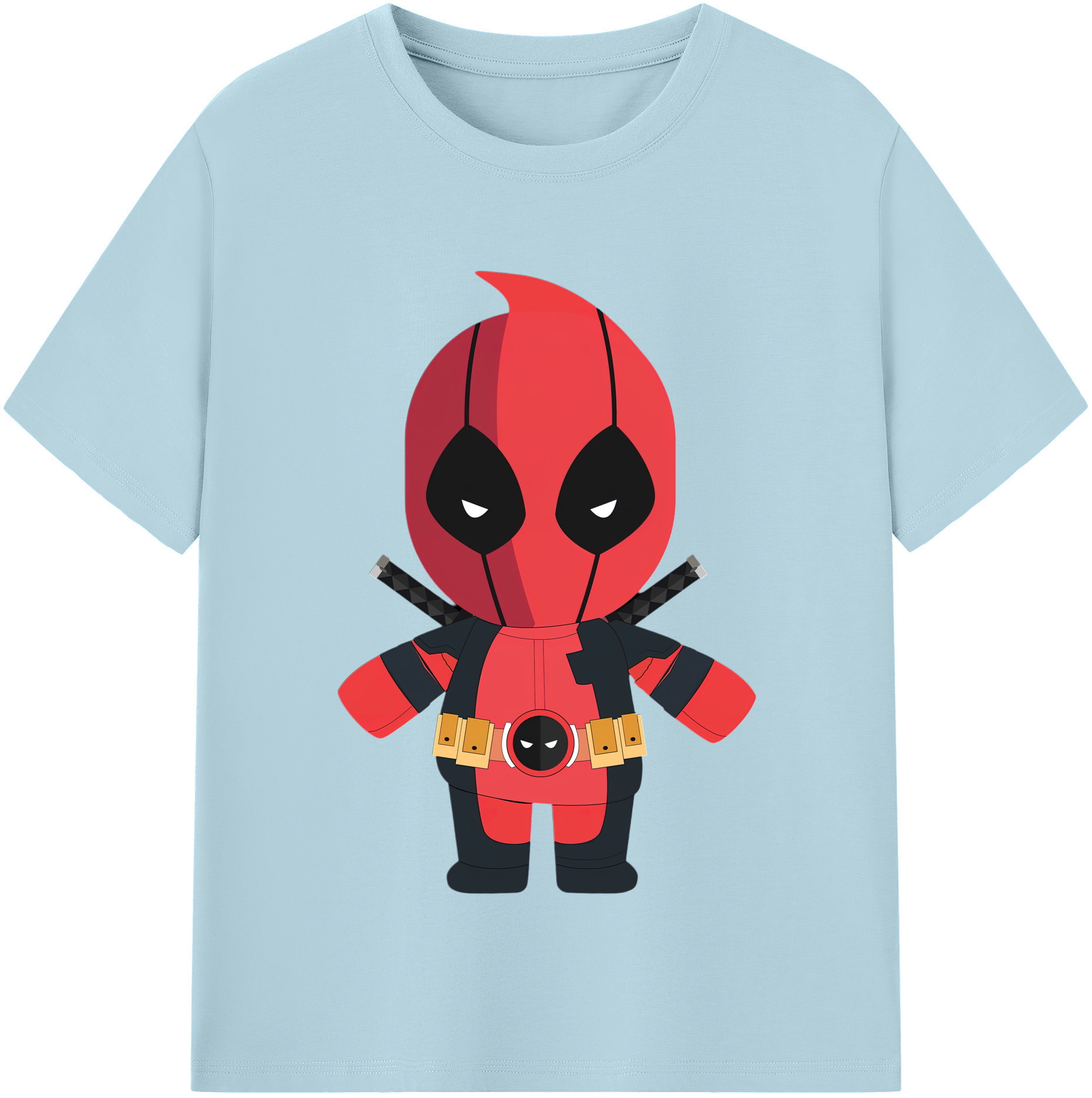 （画像用） Deadpool デッドプール 綿100％半袖Tシャツ（フロントプリント）
